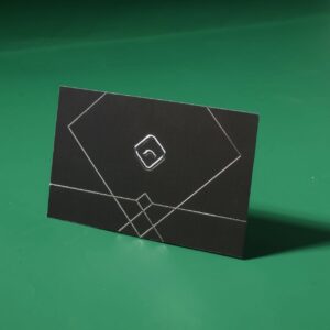 3D Silver Foil Business card