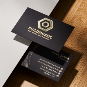 3D Gold Foil Business card