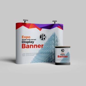 Stand With Curved Banner
